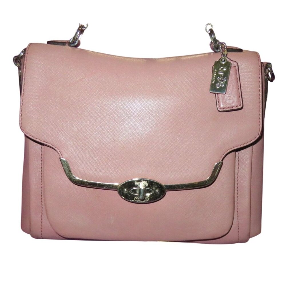 COACH 2013 Madison Sadie Mauve Pink Saffiano Leather Satchel